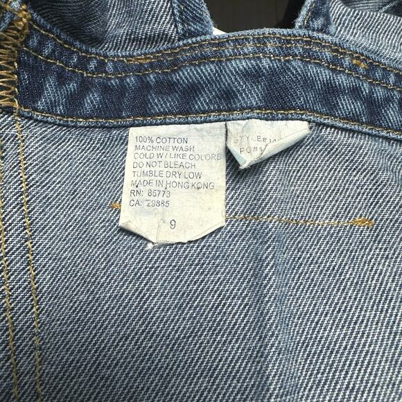 O’neill | Junior | Vintage Distressed Medium Wash Classic Denim Overalls | Sz 9 - Picture 10 of 14